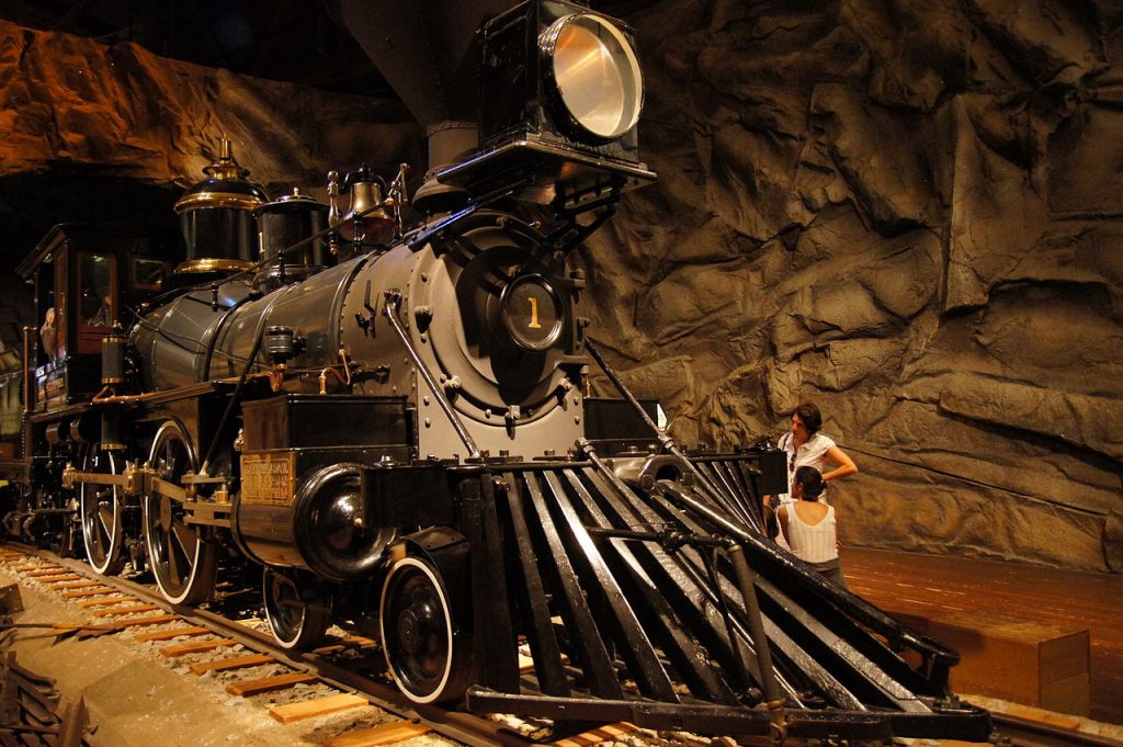 this is an image of sacramento california state railroad museum